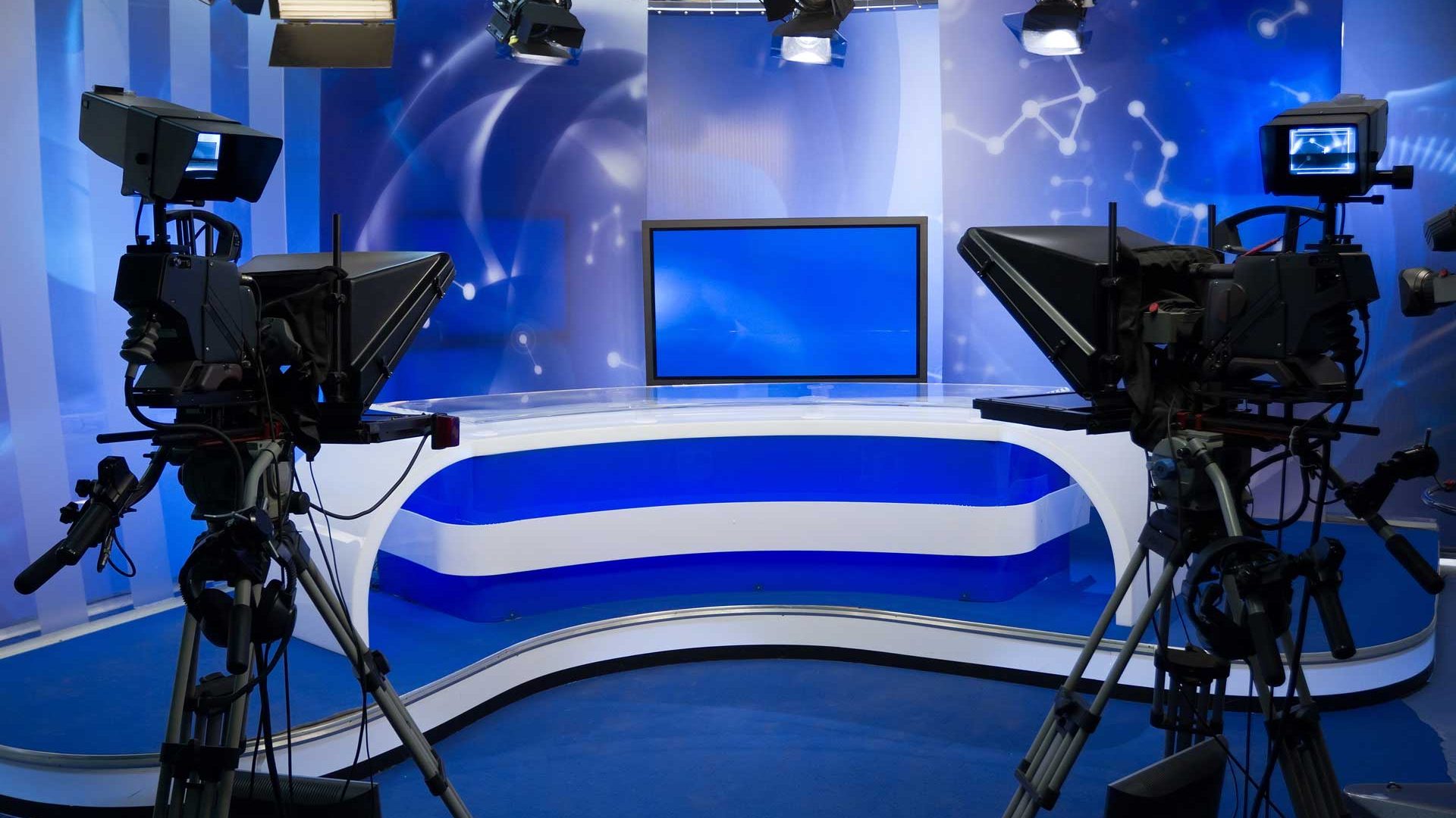 Image of a news room