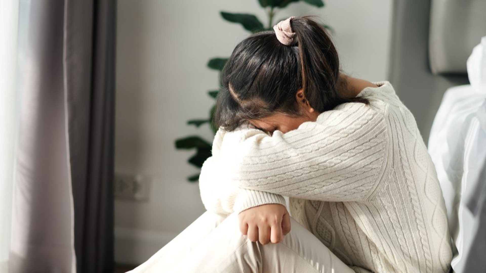 Someone feeling shame or guilt from ritual sexual abuse trauma.